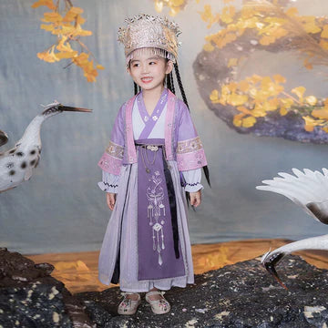 Step into tranquil elegance with Tranquil River Kids Hanfu – a collection that transcends clothing to foster cultural connection, imaginative play, and creative expression for your little ones.