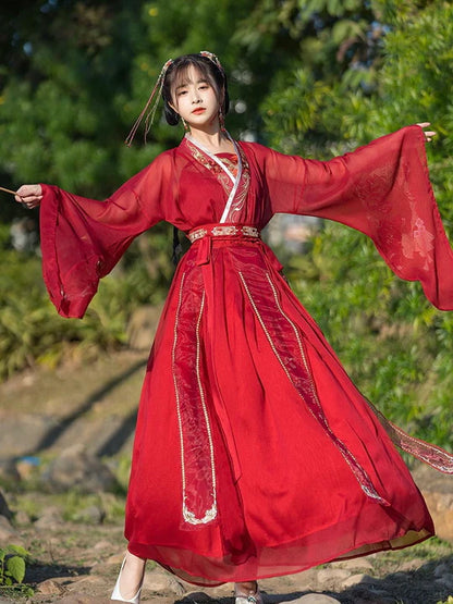 Bask in the radiance of style with the Sunying Qiyao Ruqun from Moon Hanfu&