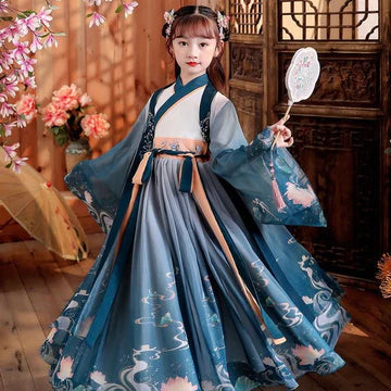 Step into serene elegance with Serene Rain Kids Hanfu – a collection that transcends clothing to foster cultural connection, imaginative play, and creative expression for your little ones.