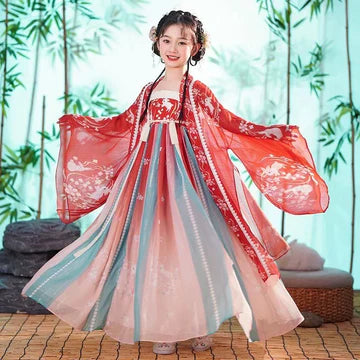 Step into floral elegance with Floral Freesia Kids Hanfu – a collection that transcends clothing to foster cultural connection, imaginative play, and creative expression for your little ones.