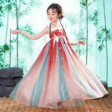 Step into floral elegance with Floral Freesia Kids Hanfu – a collection that transcends clothing to foster cultural connection, imaginative play, and creative expression for your little ones.