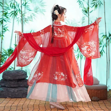 Step into floral elegance with Floral Freesia Kids Hanfu – a collection that transcends clothing to foster cultural connection, imaginative play, and creative expression for your little ones.