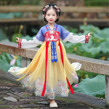 Step into frosty elegance with Frosty Snowy Kids Hanfu – a collection that transcends clothing to foster cultural connection, imaginative play, and creative expression for your little ones.