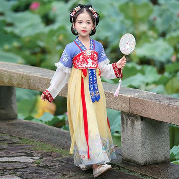 Step into frosty elegance with Frosty Snowy Kids Hanfu – a collection that transcends clothing to foster cultural connection, imaginative play, and creative expression for your little ones.