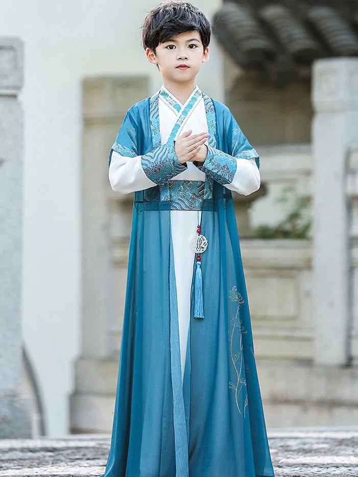 Embrace the radiance of Ancient China with Radiant Dawn Kids Hanfu – a collection that transcends clothing to cultivate cultural connection, imaginative play, and creative expression for your little ones.