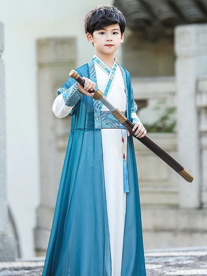 Embrace the radiance of Ancient China with Radiant Dawn Kids Hanfu – a collection that transcends clothing to cultivate cultural connection, imaginative play, and creative expression for your little ones.