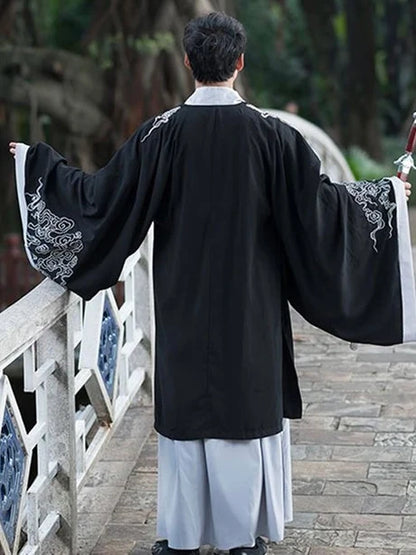 Embrace sleek style with the Sleek Sharp Jiaoling Ruqun, a contemporary addition to Moon Hanfu&