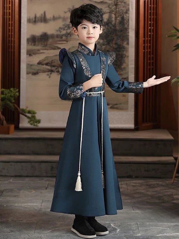 Step into dapper elegance with Dapper Clark Kids Hanfu – a collection that transcends clothing to foster cultural connection, imaginative play, and creative expression for your little ones.