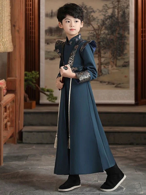 Step into dapper elegance with Dapper Clark Kids Hanfu – a collection that transcends clothing to foster cultural connection, imaginative play, and creative expression for your little ones.