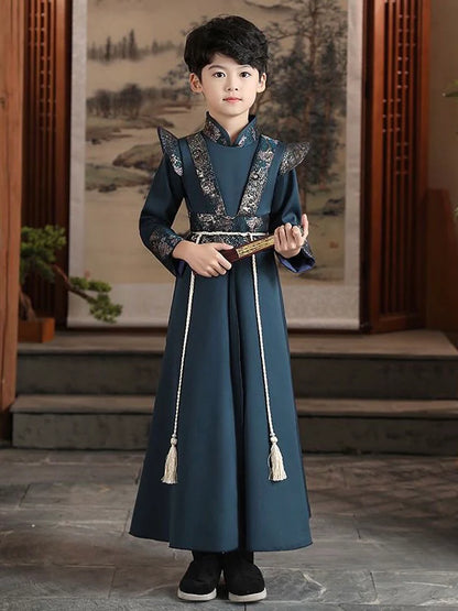 Step into dapper elegance with Dapper Clark Kids Hanfu – a collection that transcends clothing to foster cultural connection, imaginative play, and creative expression for your little ones.