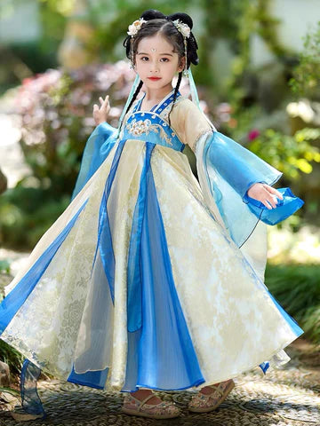 Step into frosty elegance with Frosty Winter Kids Hanfu – a collection that transcends clothing to foster cultural connection, imaginative play, and creative expression for your little ones.