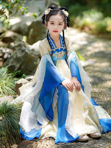 Step into frosty elegance with Frosty Winter Kids Hanfu – a collection that transcends clothing to foster cultural connection, imaginative play, and creative expression for your little ones.