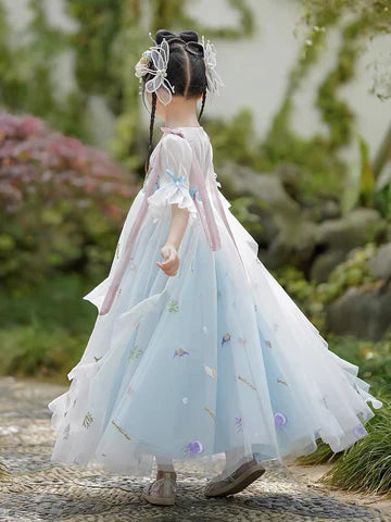 Step into enchanting elegance with Enchanting Xenia Kids Hanfu – a collection that transcends clothing to foster cultural connection, imaginative play, and creative expression for your little ones.