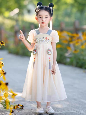 Step into stellar elegance with Stellar Star Kids Hanfu – a collection that transcends clothing to foster cultural connection, imaginative play, and creative expression for your little ones.