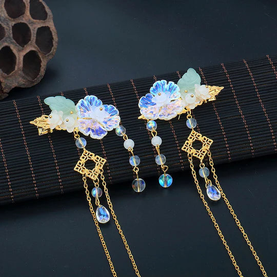 Pure Beauty Chinese Hair Clips - Enhance your hairstyle with these exquisite hair clips. Sleek and minimalist design exudes elegance and sophistication. Perfect for formal events, weddings, or adding a touch of refinement to everyday style.