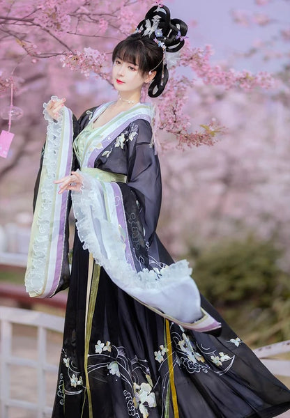 Radiate in the beauty of spring with the Radiant Springtime Qiyao Ruqun from Moon Hanfu&