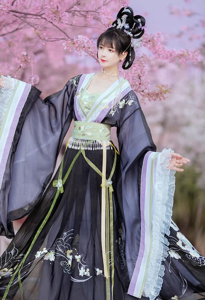 Radiate in the beauty of spring with the Radiant Springtime Qiyao Ruqun from Moon Hanfu&