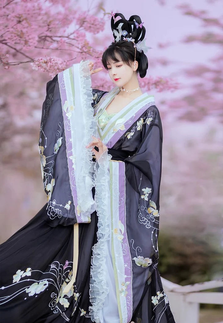 Radiate in the beauty of spring with the Radiant Springtime Qiyao Ruqun from Moon Hanfu&