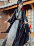 Unleash the mystique with the Mysterious Dark Knight Jiaoling Ruqun, a captivating addition to Moon Hanfu&