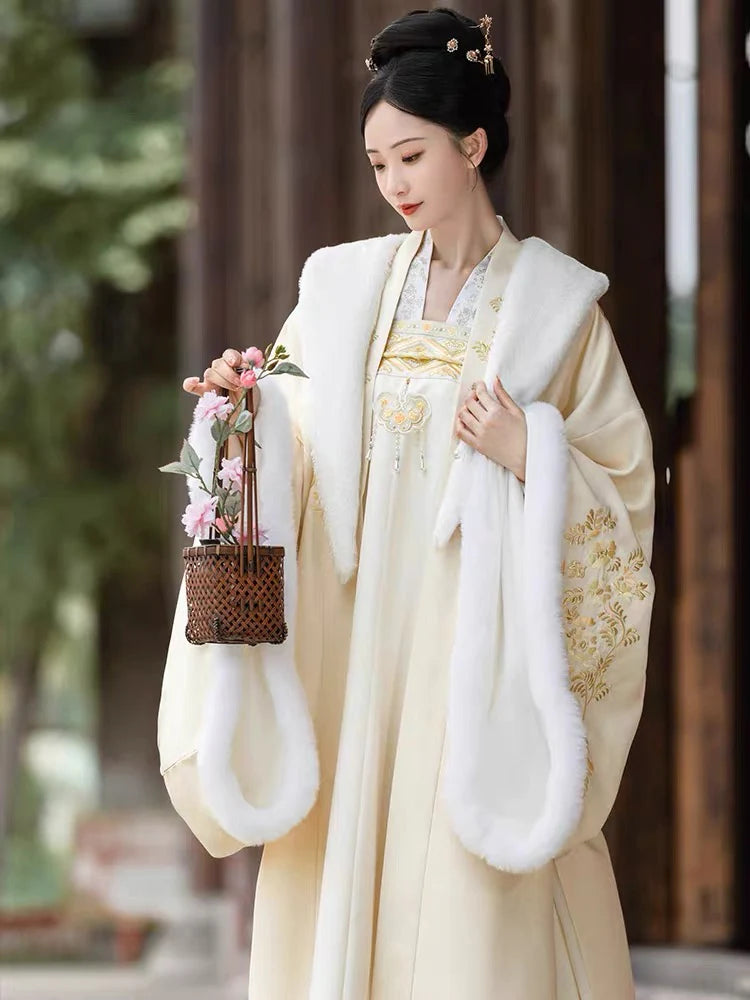 Elevate your style with Angelic Juvia Qixiong Ruqun, a Tang Dynasty-inspired ensemble that seamlessly blends historical charm with contemporary grace. Revel in the ethereal beauty of the past, embodied in every detail, as you step into a world of angelic sophistication.