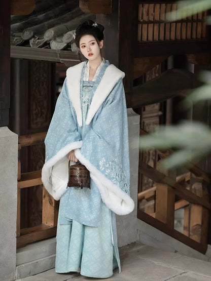 Elevate your style with Angelic Juvia Qixiong Ruqun, a Tang Dynasty-inspired ensemble that seamlessly blends historical charm with contemporary grace. Revel in the ethereal beauty of the past, embodied in every detail, as you step into a world of angelic sophistication.