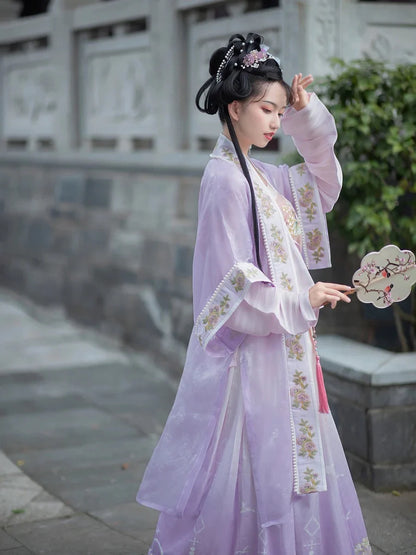 Immerse yourself in the tranquil elegance of our Qiyao Ruqun ensemble, Pure Serenity. Experience the harmonious blend of tradition and contemporary allure, stepping into a world of pure beauty and cultural refinement.