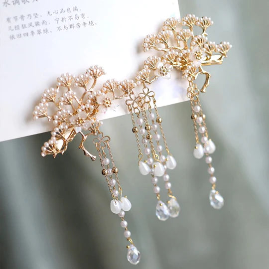 Fiona Chinese Hair Clips - Enhance your hairstyle with these elegant and sophisticated hair clips. Exquisite designs inspired by classic Chinese culture exude timeless beauty. Perfect for formal events, weddings, or adding refinement to everyday style.