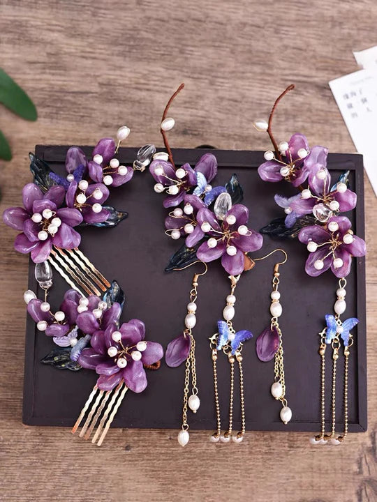 Hanfu-inspired Hair Accessories - Elevate your style with our exquisite collection of hair accessories, inspired by the elegance and beauty of Hanfu fashion.