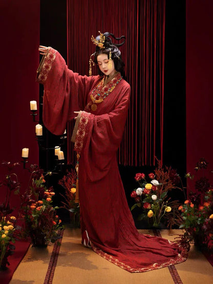 Immerse yourself in the regal elegance of Moon Hanfu&