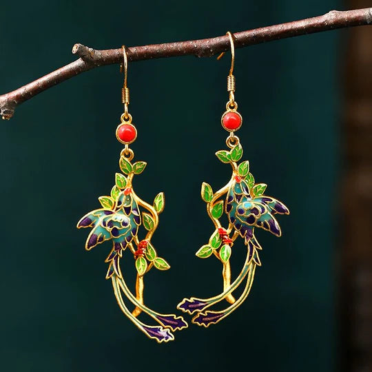 Radiant Summer Phoenix Earrings