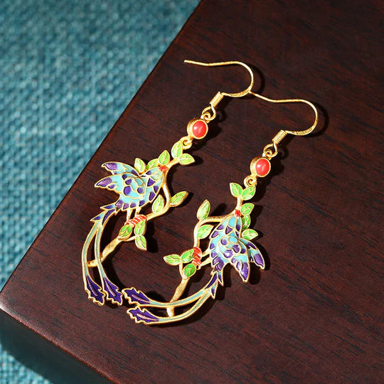 Radiant Summer Phoenix Earrings