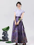 Embrace the Beauty of Purple Elegance with this captivating Modern Hanfu—a harmonious blend of tradition and contemporary allure. Elevate your wardrobe with this ensemble, embodying the timeless beauty of ancient Chinese fashion. The Beauty of Purple invites you to rediscover grace and cultural richness, seamlessly blending tradition with a touch of modern sophistication.