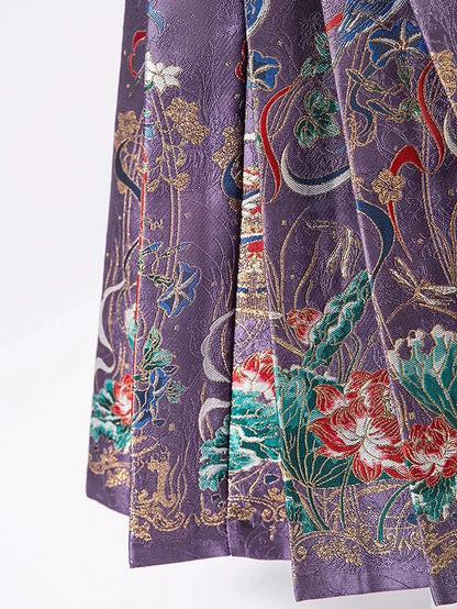 Embrace the Beauty of Purple Elegance with this captivating Modern Hanfu—a harmonious blend of tradition and contemporary allure. Elevate your wardrobe with this ensemble, embodying the timeless beauty of ancient Chinese fashion. The Beauty of Purple invites you to rediscover grace and cultural richness, seamlessly blending tradition with a touch of modern sophistication.