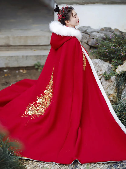 Elevate your style with the regal charm of Noble Hanfu Capes, showcasing traditional Chinese elegance. Explore our curated collection at Moon Hanfu for a touch of sophistication and timeless allure.