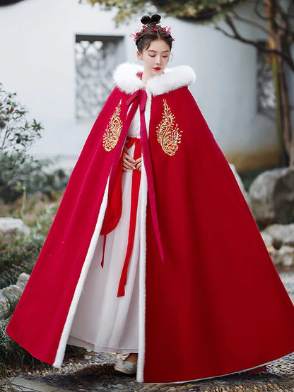 Elevate your style with the regal charm of Noble Hanfu Capes, showcasing traditional Chinese elegance. Explore our curated collection at Moon Hanfu for a touch of sophistication and timeless allure.