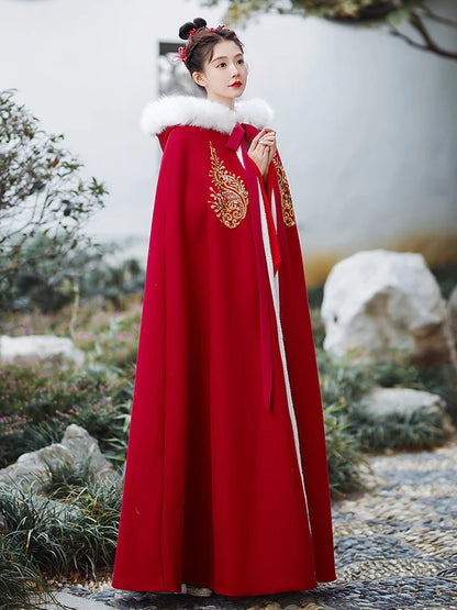 Elevate your style with the regal charm of Noble Hanfu Capes, showcasing traditional Chinese elegance. Explore our curated collection at Moon Hanfu for a touch of sophistication and timeless allure.