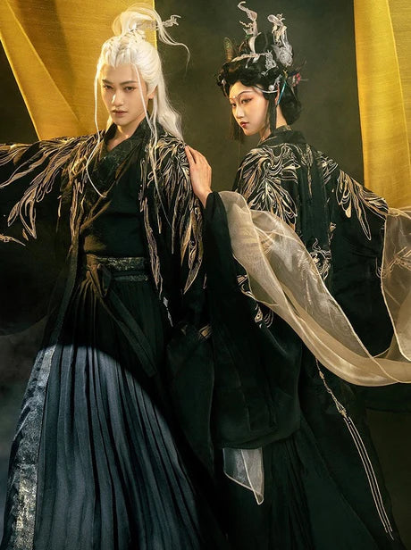 Embrace allure with the Alluring Devil Jiaoling Ruqun, a seductive addition to Moon Hanfu&