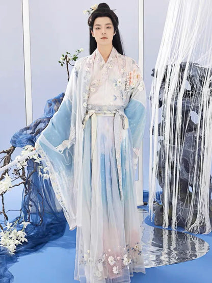 Step into eternal beauty with the Eternal Beauty Jiaoling Ruqun, a captivating addition to Moon Hanfu&