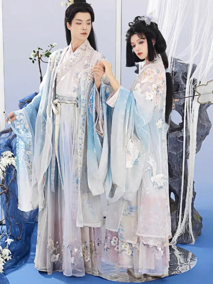 Blossom Cascade Qiyao Ruqun Ensemble - Song Dynasty Style. Dive into a fountain of floral elegance, ideal for themed events or infusing your wardrobe with timeless grace.