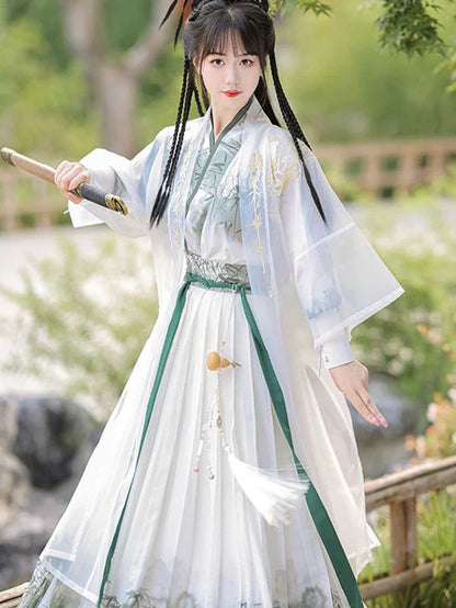 Illuminate your style with Radiant Sunying Jiaoling Ruqun, a captivating addition to Moon Hanfu&