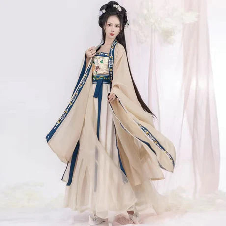 Immerse yourself in the grace of the Hezi Qun, beautifully captured in the Gracious Aurora ensemble. This captivating attire seamlessly blends tradition with a touch of contemporary charm. Step into the radiant allure of this outfit, embodying a gracious and timeless style that adds a touch of elegance to your wardrobe.