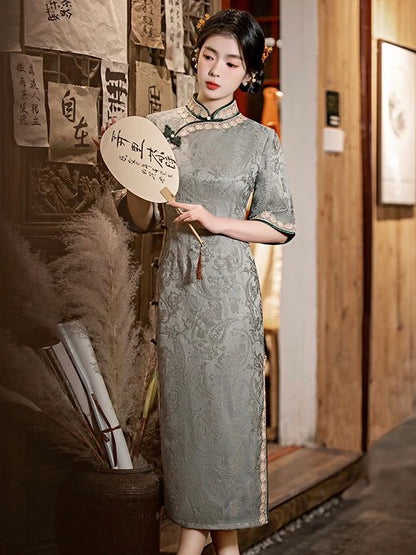 Wide Sleeve Cheongsam, Angelic Atlas