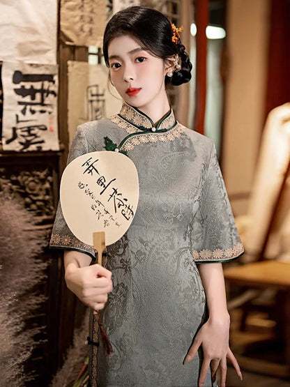 Wide Sleeve Cheongsam, Angelic Atlas