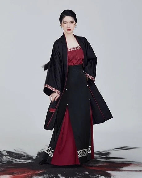 Serene Elegance Modern Hanfu Ensemble - Timeless Beauty Revived. Embrace tranquility with Serene, a modern interpretation of enduring grace. Our Modern Hanfu collection invites you to experience the charm of the past with a contemporary touch, creating a harmonious blend of sophistication and tradition.