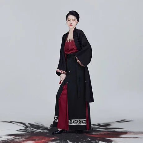 Serene Elegance Modern Hanfu Ensemble - Timeless Beauty Revived. Embrace tranquility with Serene, a modern interpretation of enduring grace. Our Modern Hanfu collection invites you to experience the charm of the past with a contemporary touch, creating a harmonious blend of sophistication and tradition.