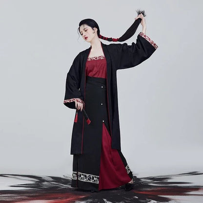 Serene Elegance Modern Hanfu Ensemble - Timeless Beauty Revived. Embrace tranquility with Serene, a modern interpretation of enduring grace. Our Modern Hanfu collection invites you to experience the charm of the past with a contemporary touch, creating a harmonious blend of sophistication and tradition.