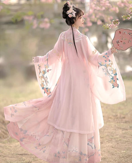 Step into enchantment with the Qiyao Ruqun, embodied in the delightful Fluffy Flora ensemble. This captivating attire harmoniously combines tradition and contemporary charm. Immerse yourself in the whimsical allure of this outfit, inspired by a dreamy and floral aesthetic that adds a touch of softness and elegance to your style.