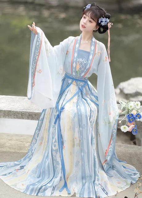 Embrace the spirit of freedom and elegance with our Qiyao Ruqun ensemble, Youthful Liberty. Experience the seamless blend of tradition and contemporary style, stepping into a world of youthful beauty and cultural refinement.