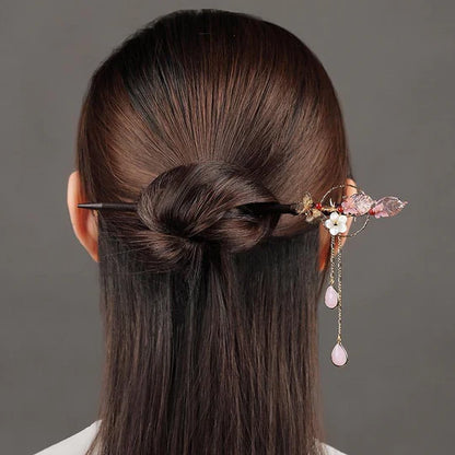 Brightness Chinese Hairpins - Illuminate your hairstyle with these captivating hairpins. Vibrant colors and exquisite patterns symbolize energy and vibrancy. Perfect for festive celebrations, cultural events, or making a bold statement.