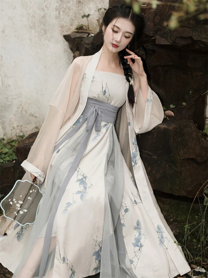 Radiate in the allure of Gorgeous Starlight Modern Hanfu—a harmonious blend of tradition and contemporary allure. Elevate your wardrobe with this captivating ensemble, embodying the timeless beauty of ancient Chinese fashion. Gorgeous Star&